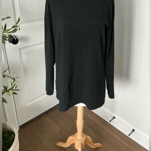Eddie Bauer Women’s Black Turtle Neck Top Size XL